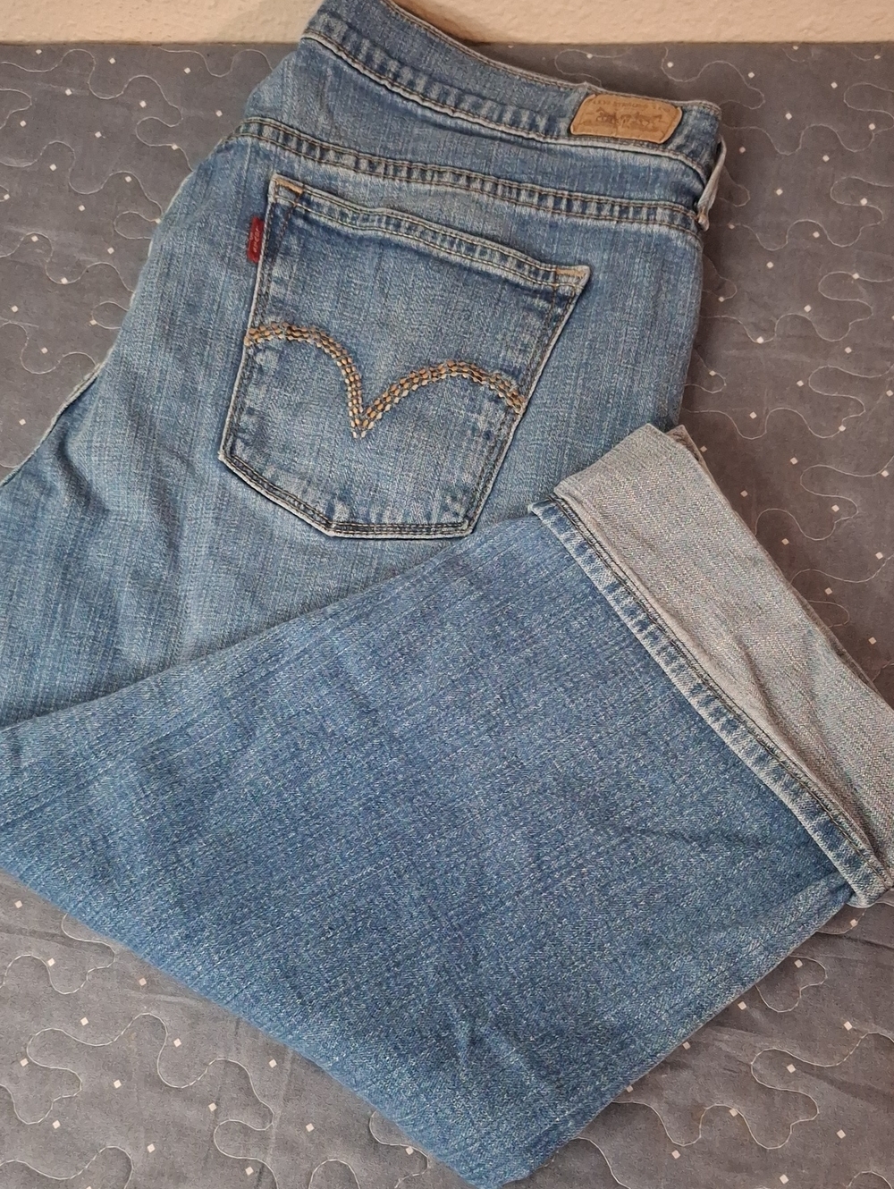Levi's 515 Capri Jeans Blue Waist 14